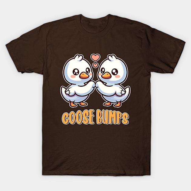 Goosebumps Two Kawaii Baby Geese Friends T-Shirt by Cuteness Klub